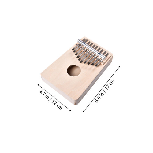 1 set draagbaar duimpiano vingerpiano 10-toon kalimba 1