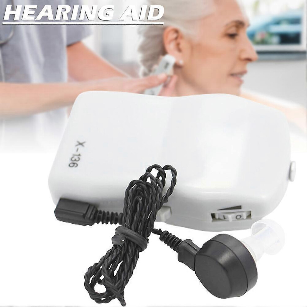 AXON X-136 Pocket Wired Box Mini Hearing Aid Best Sound Amplifier Receiver Ear