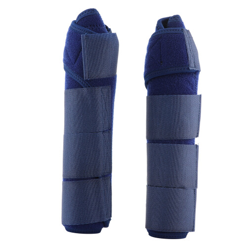 Equine Leg Boots Support Wrap Adjustable Splint Protection Dark Blue 1