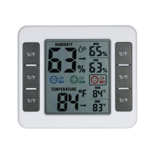 LCD Temperatur- und Feuchtigkeitsmessgerät: Überwachung mit Maximal- und Minimalwerten, Komfortlevels