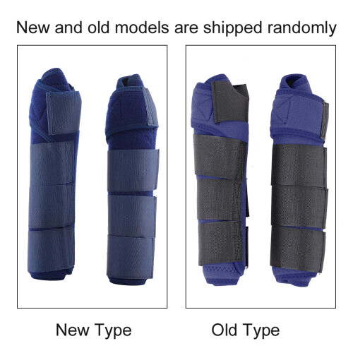 Equine Leg Boots Support Wrap Adjustable Splint Protection Dark Blue 2