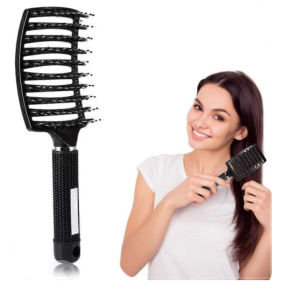 Detangler brush & detangling hairbrush. Professional detangling brush. Against