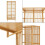 Perchero de bambú 185 x 80 x 45 cm natural 03_0008145 5