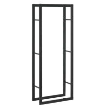Aparador de lenha - Aço lacado - 60 x 25 x 150 cm - Interior/Exterior - Design moderno - Fácil de montar