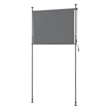 Externe opslag met telescopische stangen zonder boren 134 x 270 x 310 cm donkergrijs 03_0006567