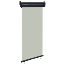 Seitliches einziehbares Markisen - HELLOSHOP26 - 80 x 250 cm - Grau - UV-beständig - Wand-/Deckenmontage