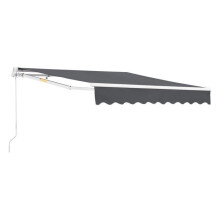 Store banne avec manivelle 350 x 250 cm gris foncé 03_0008310