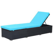 Transat - HELLOSHOP26 - Silla de playa - Resina trenzada - Acero pintado - Ajustable