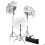 Ensemble d'éclairage de studio professionnel trépieds et parapluies 24 watts 02_0001411 2