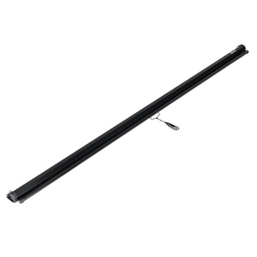 Tela de projeção retrátil com estrutura de aço 113 polegadas 203 x 203 cm poliéster e PVC 03_0001638 1