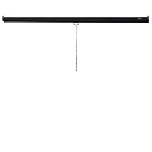 Tela de projeção retrátil com estrutura de aço 113 polegadas 203 x 203 cm poliéster e PVC 03_0001638 2