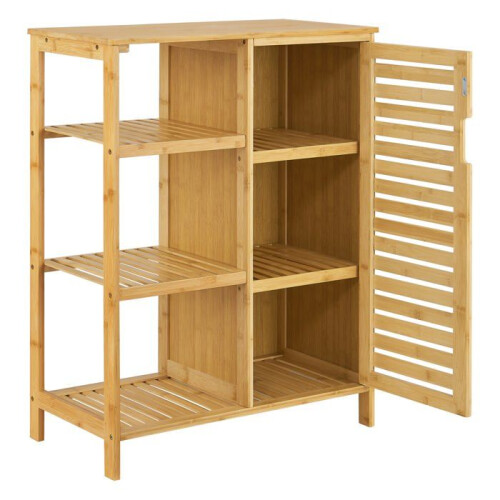 Mobile di stoccaggio con scaffale 87 x 66 x 33 cm per bagno 2