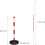 Postes de sinalização - HELLOSHOP26 - Conjunto de 2 - Branco - 82 cm - Cadeia 140 cm 4