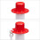 Postes de sinalização - HELLOSHOP26 - Conjunto de 2 - Branco - 82 cm - Cadeia 140 cm 3