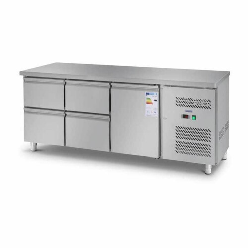 Table réfrigérée - HELLOSHOP26 - 403 L - 1 porte - 4 tiroirs - Thermostat digital 1