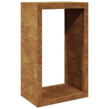 Portante in legno di riscaldamento 60 x 40 x 100 cm acciaio corten Marrone 02_0043722