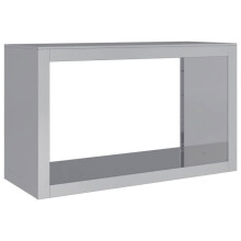 Porta lenha 100 x 40 x 60 cm aço galvanizado cinza 02_0043696