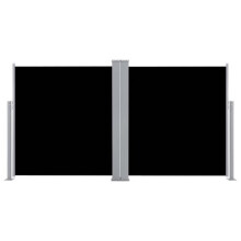 Toldo lateral retrátil 100 x 600 cm preto 02_0007426