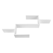 Étagère murale meuble design à rangement 104 cm blanc 03_0005205