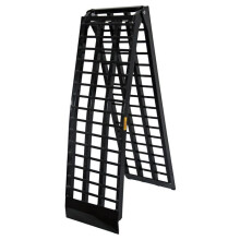 Rampa de carga multiusos plegable de aluminio con riel de colisión de 274 cm hasta 400 kg para bicicleta de montaña y quad