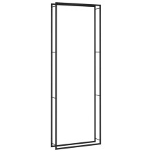 Portant in legno per legna da ardere 110 x 28 x 312 cm acciaio nero
