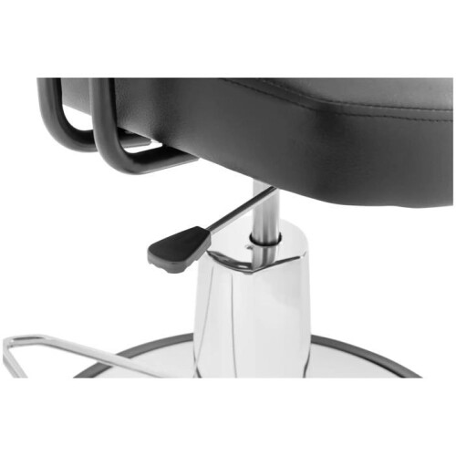 Fauteuil de coiffeur - HELLOSHOP26 - Inclinable - 150 kg - Acier - PU Noir 2