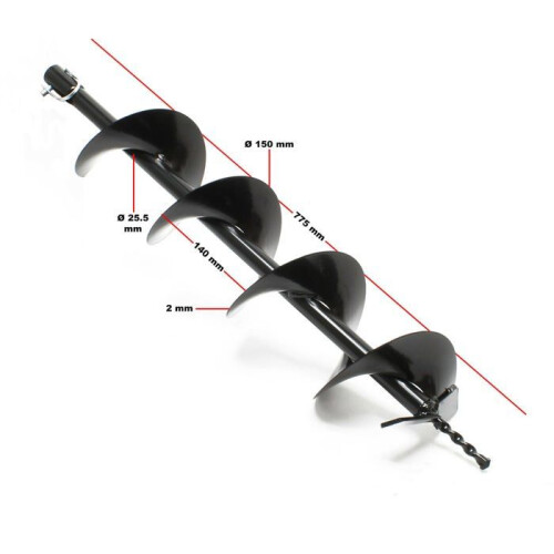 Vis sans fin - HELLOSHOP26 - 150 mm - Fonte - Durable 1