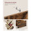 Libreria - HELLOSHOP26 - Albero - 8 livelli - 50 x 24 x 141,5 cm - Marrone rustico 3