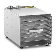 Disidratatore alimentare essiccatore di cibo 500 watt 33-80 c 6 piani timer 0-30 h acciaio inox 14_0001352