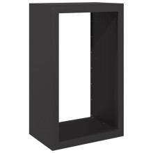 Houtdrager 60 x 40 x 100 cm zwart staal 02_0043720