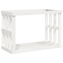 Porta-madeiras de exterior 108 x 52 x 74 cm madeira maciça de pinho branco 02_0043826