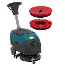 Autolaveuse auto laveuse machine entretien sol professionnelle sans fil 40 cm 2 200 m²/h à guidage manuel acier 14_0008249