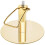 Friseurstuhl - HELLOSHOP26 - Ergonomisch - Edelstahl - 200 kg - Creme Gold 2