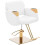 Professionele kapsalonstoel - HELLOSHOP26 - Ergonomisch - RVS - 200 kg - Modern design 1