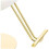 Friseurstuhl - HELLOSHOP26 - Ergonomisch - Edelstahl - 200 kg - Creme Gold 4