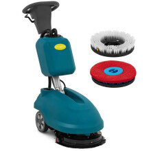 Autolaveuse auto laveuse machine entretien sol professionnelle sans fil 35 cm 1 500 m²/h à guidage manuel acier 14_0008248