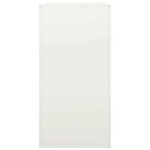 Houtskoolhouder 60 x 40 x 80 cm wit staal 02_0043733 2