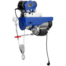 Treuil palan elettrico industriale professionale 1 000 kg telecomando acciaio blu 14_0010145