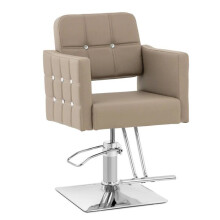 Friseurstuhl - HELLOSHOP26 - Ergonomisch - Edelstahl - Höhenverstellbar 45-55 cm - 150 kg