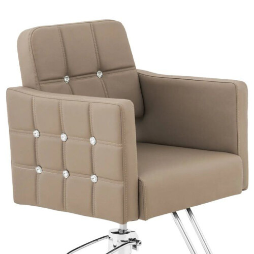 Kapperstoel - HELLOSHOP26 - Ergonomisch - RVS - Verstelbaar 45-55 cm - 150 kg 1