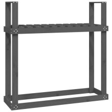 Suporte para madeira de aquecimento, porta-buçardas, organizador de armazenamento 110 x 35 x 108,5 cm, madeira de pinho, Pin gris 02_0045120