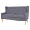Conjunto de sofás 3 peças tecido cinza 02_0019672 4