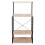 Estante robusta para micro-ondas com 4 ganchos marrons 19_0000399 3