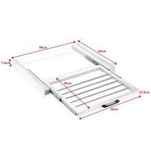 Kit de superposition - HELLOSHOP26 - 60 cm - Blanc - Porte-serviettes - Antidérapant