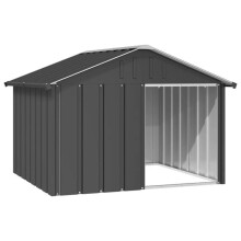 Nicho para cachorro 116,5 x 103 x 81,5 cm aço galvanizado antracite 02_0043436