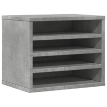 Organizador de escritório - HELLOSHOP26 - 36 x 26 x 29,5 cm - Cinza concreto - Madeira de engenharia - Contemporâneo