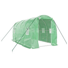 Serre tent shelter plant bloem groenten met stalen frame 8 m² 4 x 2 x 2 m groen 02_0044631