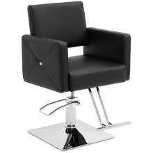 Friseurstuhl - HELLOSHOP26 - Carlisle - Schwarz - Edelstahl - 150 kg
