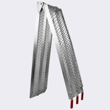 Vouwbare multi-use laadvloer van aluminium met botsrails 226 cm tot 340 kg grijs 3416067