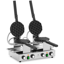 Professionele wafelijzer 2 x 1400 watt 50-250 C timer: 0-5 min roestvrij staal 14_0009103